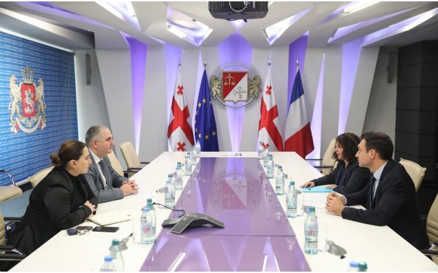 Entretien de l'Ambassadrice avec le Ministre géorgien des finances
